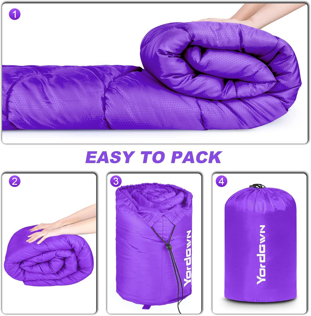 Schlafsack Outdoor Camping für Erwachsene Kinder, Schlafsäcke Sommer Winter 3-4 Jahreszeiten, Decken