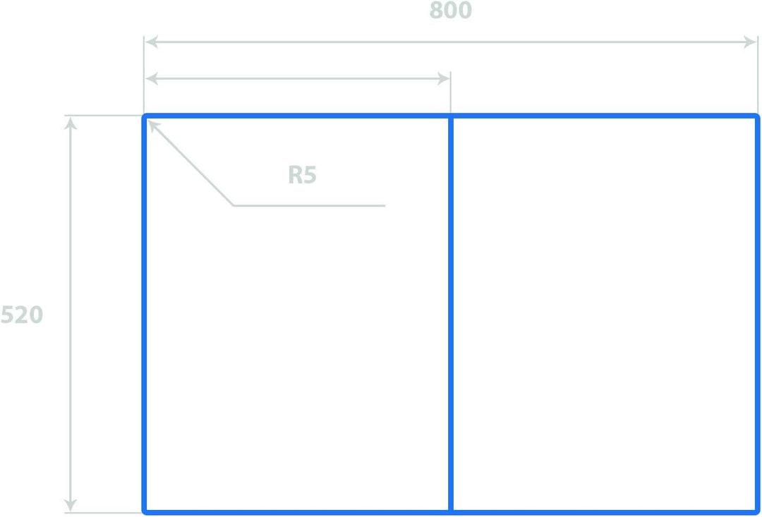 Schneidebretter Glas 2x40x52 cm Gehärtetes Glas Hitzebeständig Lebensmittelecht Antibakteriell für d