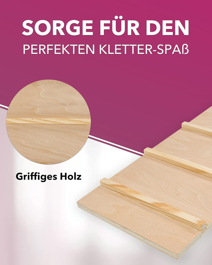 PETGARD Holz-Leiter WEGA 85 - Käfig-Erweiterung aus Holz - Käfig-Zubehör für Nager - Leiter aus Holz