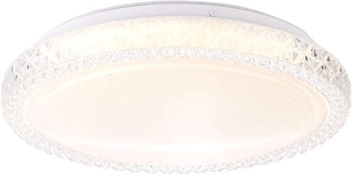 BRILLIANT Lampe Badria LED Wand- und Deckenleuchte 30cm weiss | 1x 12W LED integriert, (800lm, 3000K