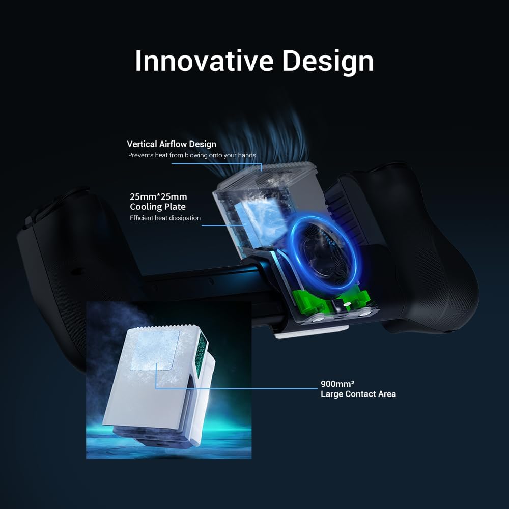 GameSir FX5 Lite Phone Cooler, speziell für X5 Series Controller entwickelt. Gewicht nur 71 g. Ausge