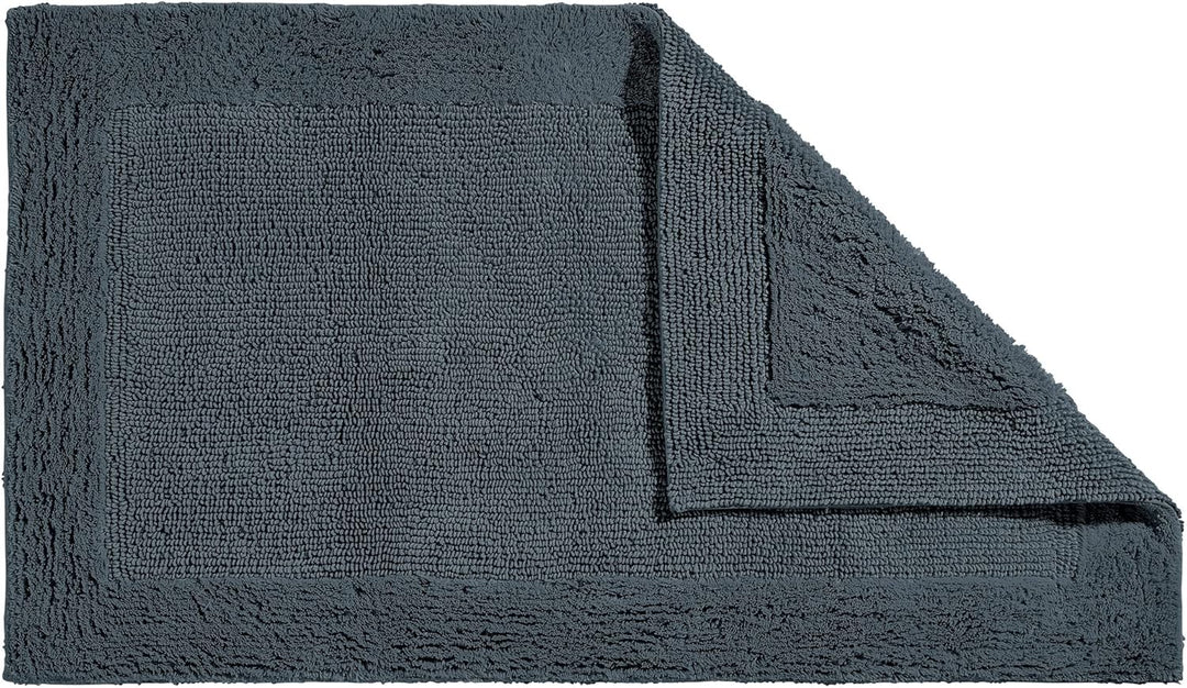 Erwin Müller Badematte, Badteppich Uni Serie Stuttgart anthrazit Grösse 70x120 cm - extra dick, hohe