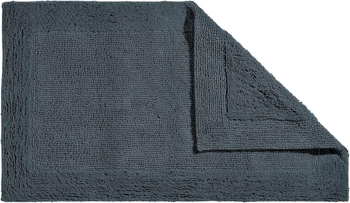 Erwin Müller Badematte, Badteppich Uni Serie Stuttgart anthrazit Grösse 70x120 cm - extra dick, hohe