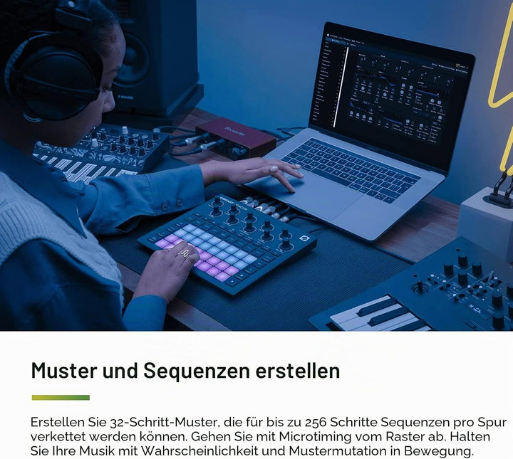 Novation Circuit Tracks: Groovebox-Sequenzer mit Synthesizer-, MIDI- und Drum-Spuren für die elektro