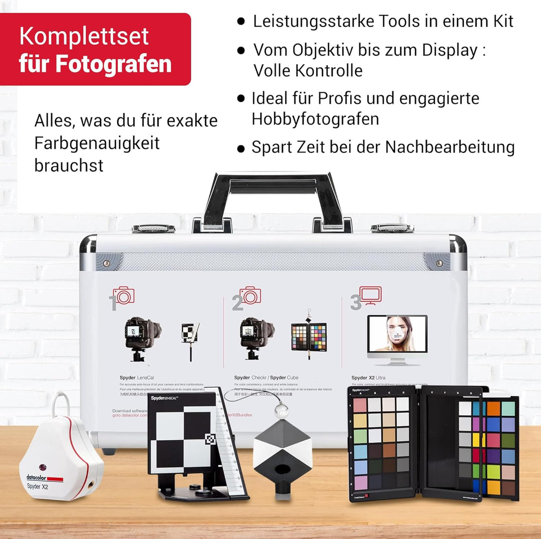 Datacolor Spyder X2 Photo Studio Kit: Das ultimative Farbmanagement-Toolkit für Fotografen für präzi