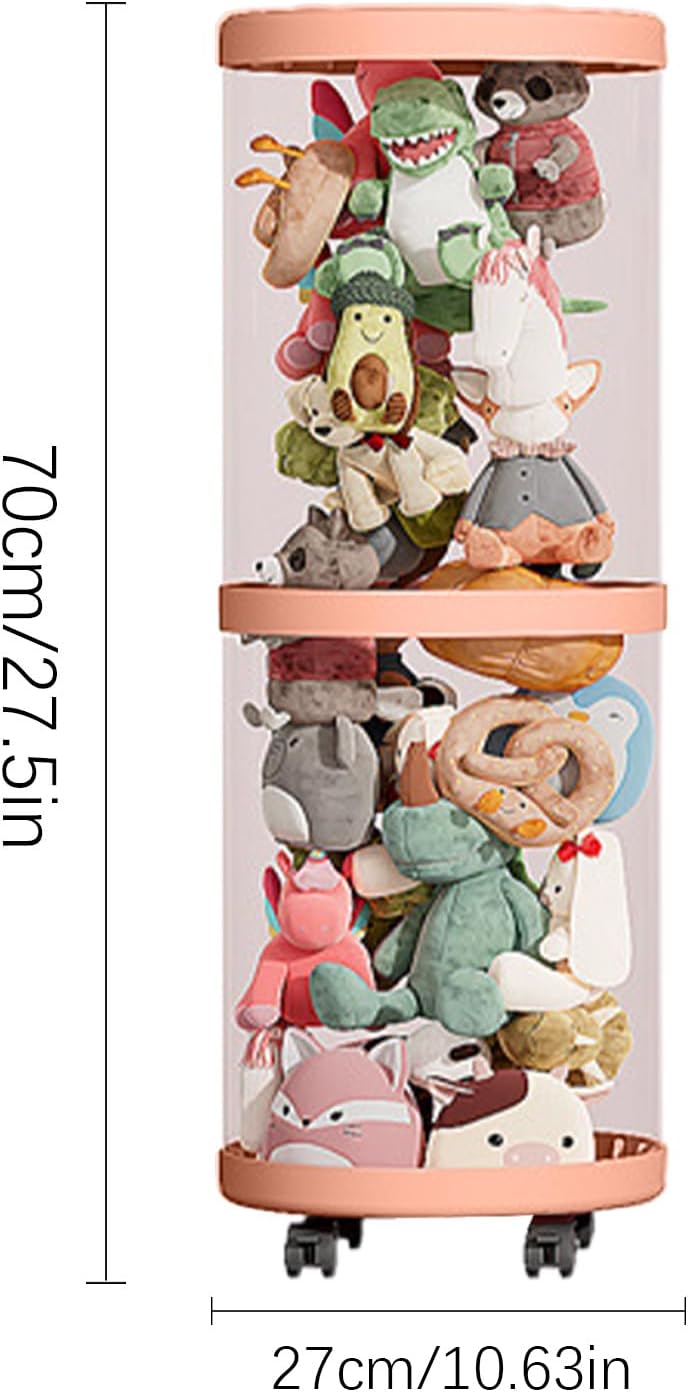Stofftier Aufbewahrungs Röhre - Transparente Vertikale Spielzeug Organizer Röhre, Spielzeug Aufbewah