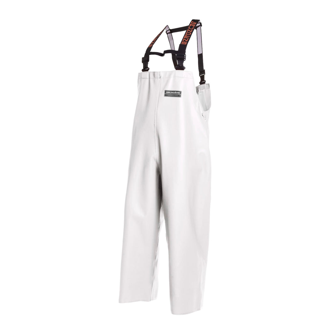 Grundens Herren Herkules Latzhose in Professioneller Qualität | Wasserdicht, Verstellbar M Weiss, M