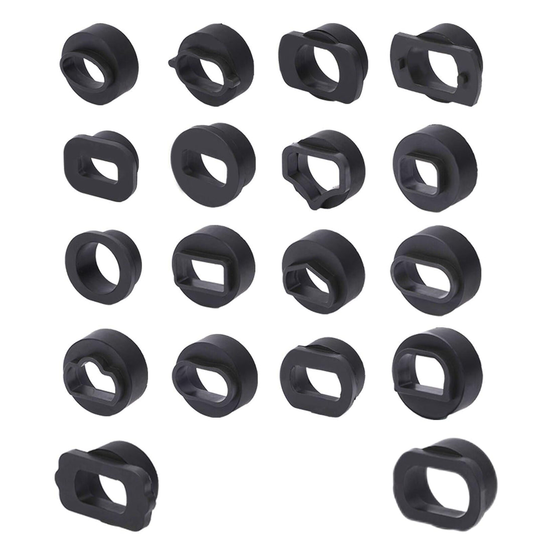 18-tlg Walnuss Strahlgerät Adapter HTS558 Walnussstrahladapter für Strahlgeräte Nussschalen Strahlge