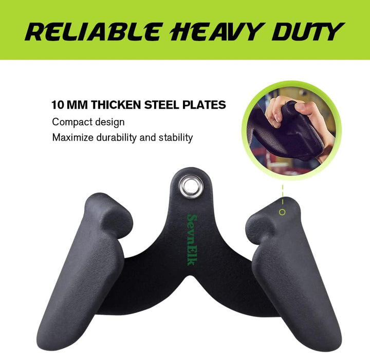 Rudergriff für Kabelmaschinen für zu Hause oder im Fitnessstudio, Kombi-Trizeps-Presskabelaufsätze,