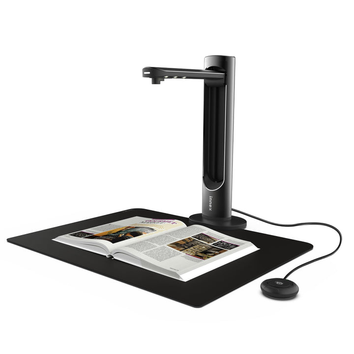Innex DS200 USB Buchscanner, 20,1MP, A3-Dokumentenscan, OCR 120+ Sprachen, Auto-Glättung & Begradigu
