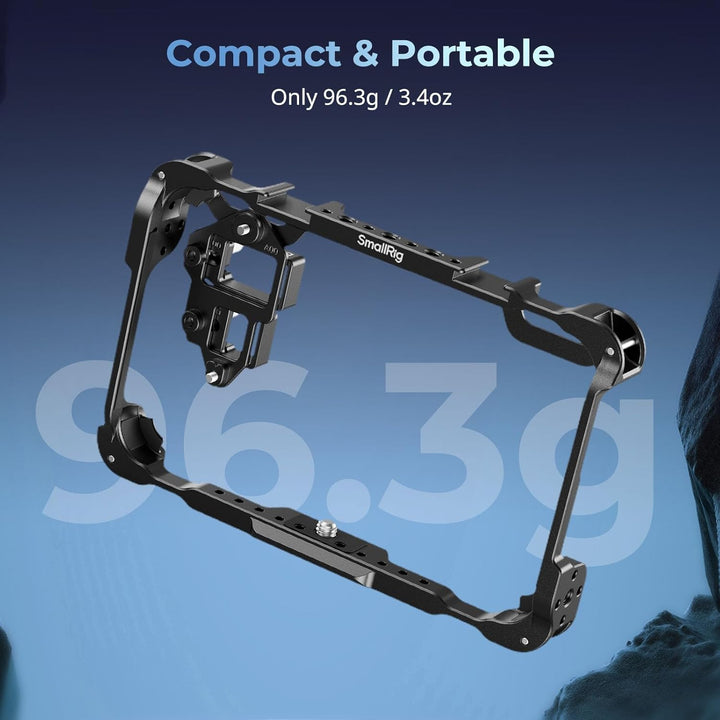 SMALLRIG Monitorkäfig-Kit für Atomos Shinobi II/Shinobi GO, mit Sonnenschutz, mit Displayschutz, nur