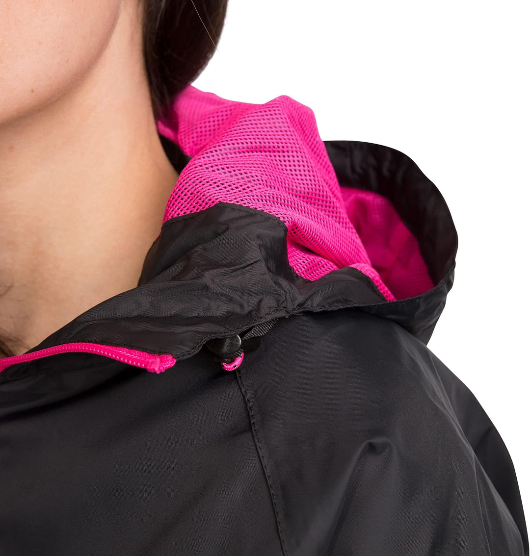 Trespass Unisex Qikpac Jacket Kompakt Zusammenrollbare Wasserdichte Regenjacke (1er Pack) XXL Schwar