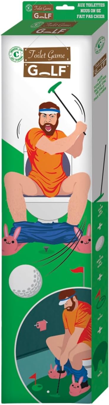 Golf-Toiletten-Set | Komplettpaket | Toiletten/WC Spiel | Premium Qualität | Golf-Set | 1 Green | 1