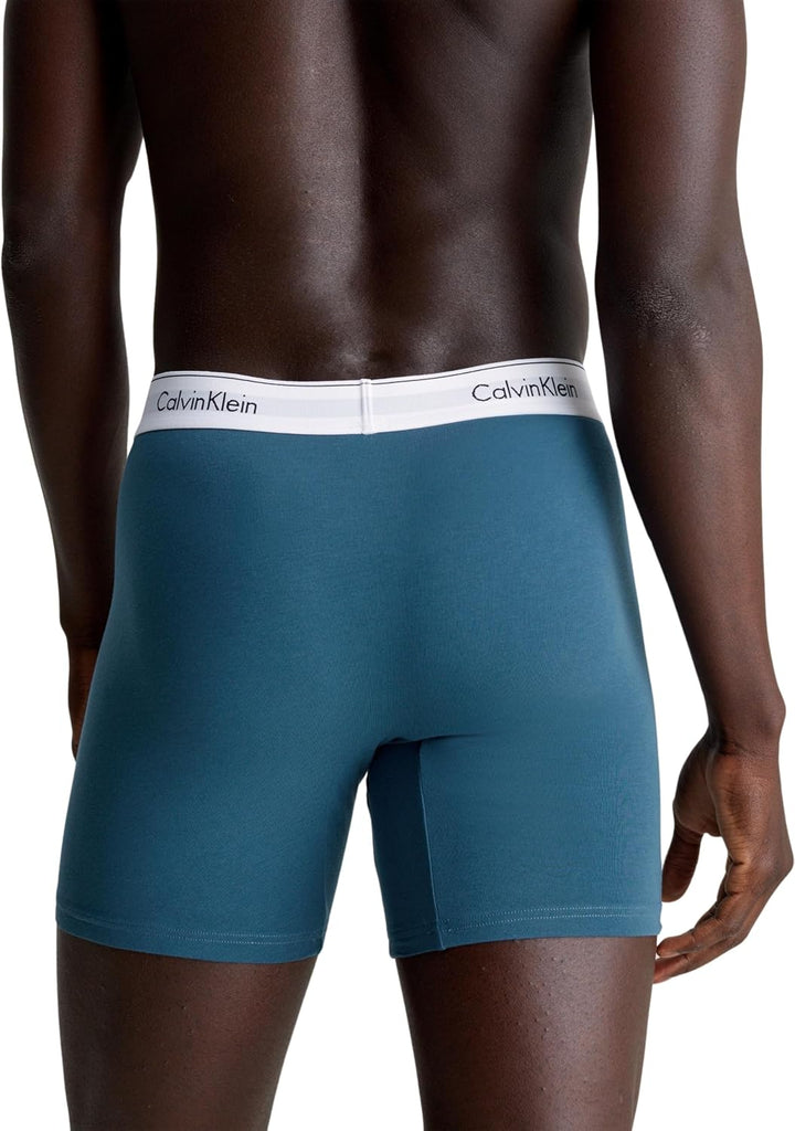 Calvin Klein Herren Boxer Brief 3Pk M Mehrfarbig (Grey Heather, Lychee, Indian Teal), M Mehrfarbig (
