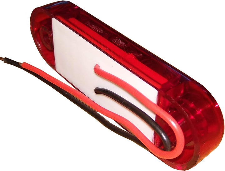 Formplas 30 Stücke LED Leuchten, Positionsleuchten LED, 3 SMD LED, Gelb, Rot, Weiss, Grösse: 65mm L