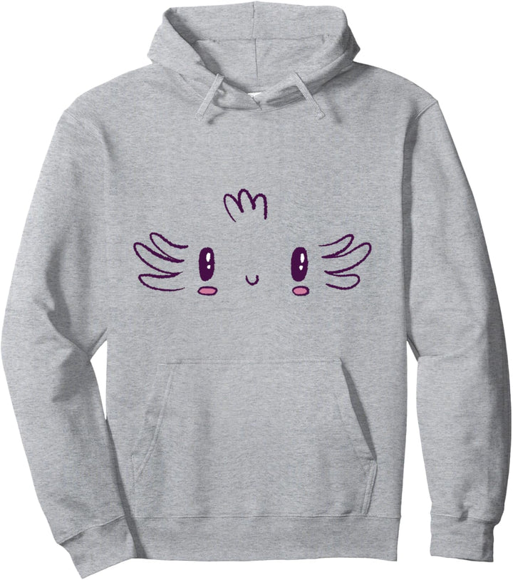 Axolotl Gesicht Niedlicher Kawaii Style Kostüm Idee Pullover Hoodie