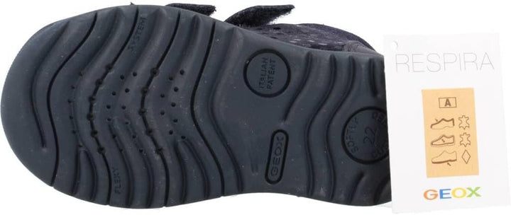 Geox B Macchia Girl A Baby - Mädchen Sneaker 18 EU Dk Navy, 18 EU Dk Navy