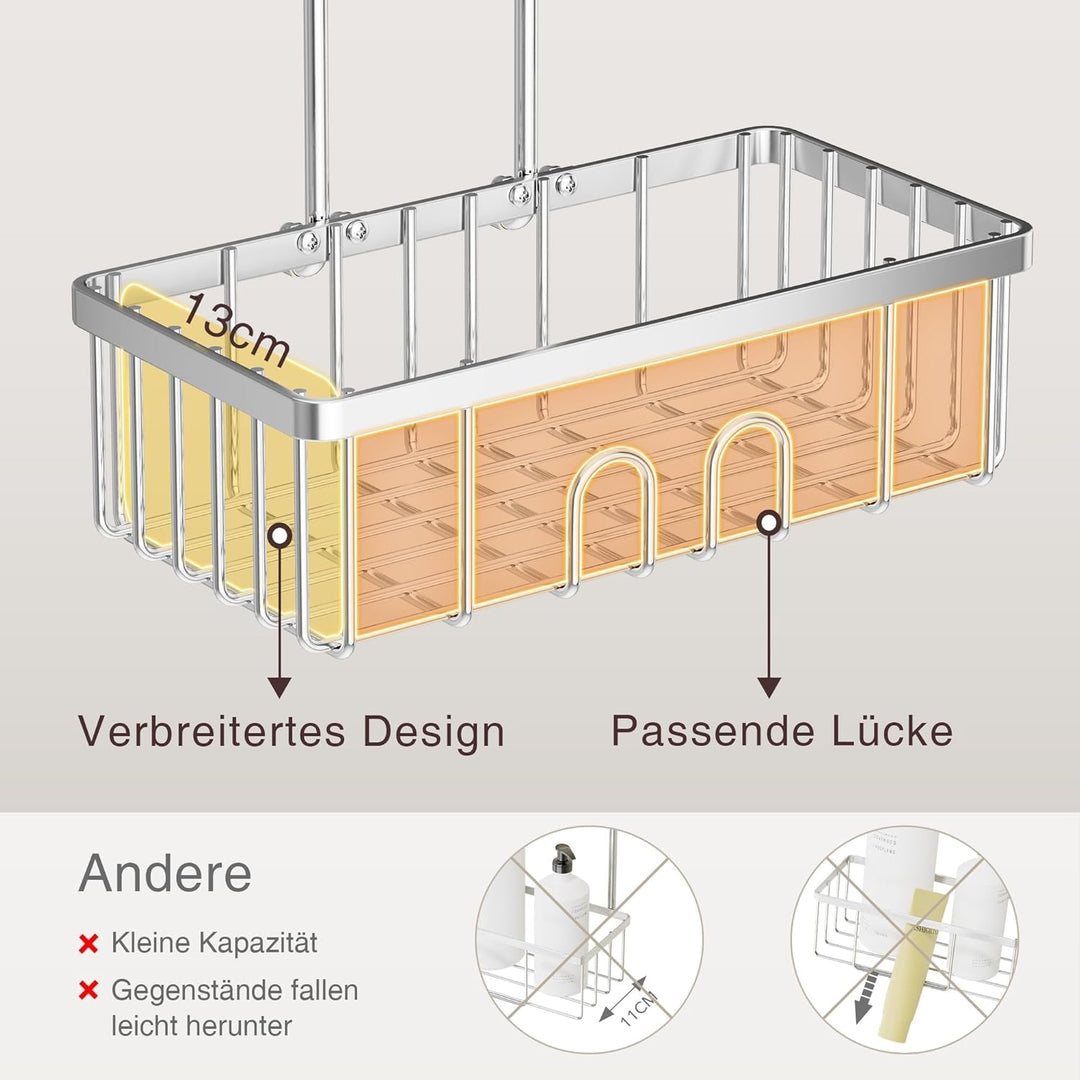 Duschablage Ohne Bohren Duschregal Hängen - Duschablage Zum Hängen Shampoo Halterung Für Dusche Dusc