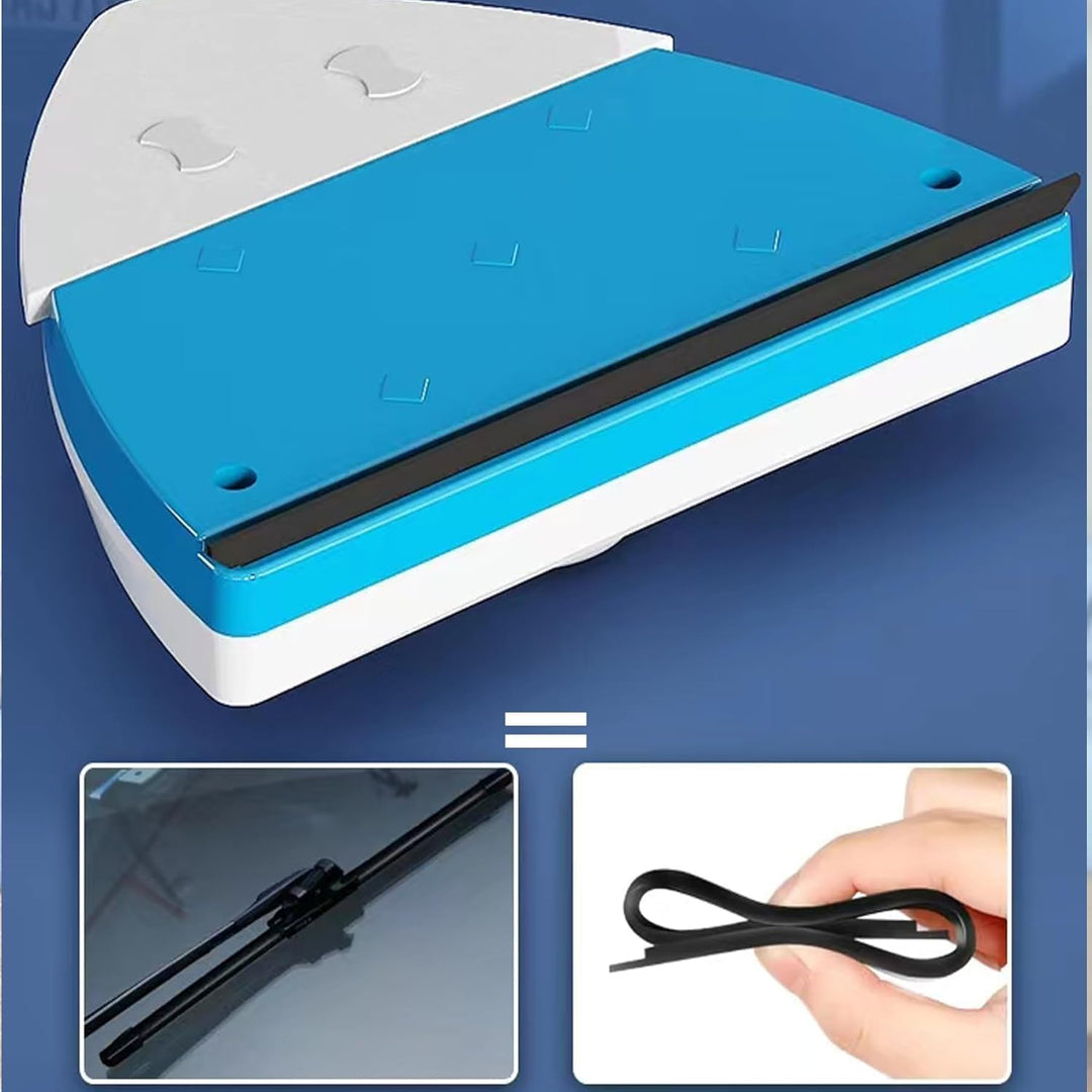 Hooha Fensterputzer Magnetisch Für Einfach Fenster, 2.5M Sicherheitsseil,6 einstellbar magnetisch Bi