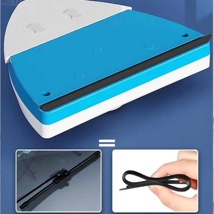 Hooha Fensterputzer Magnetisch Für Einfach Fenster, 2.5M Sicherheitsseil,6 einstellbar magnetisch Bi