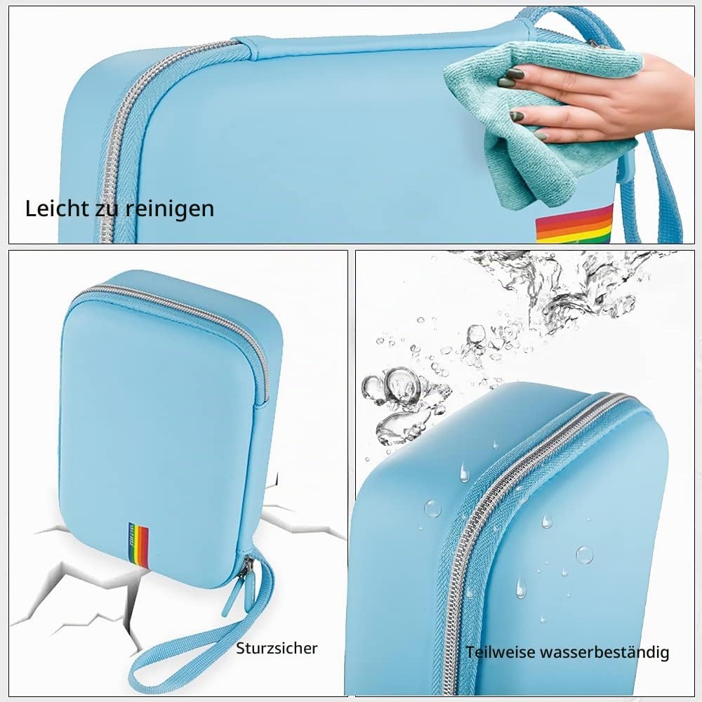 Leayjeen Kinderkamera Sofortbildkamera Tasche Schutzhülle kompatibel mit uleway/Hiievpu/NUOTUN/GREEN