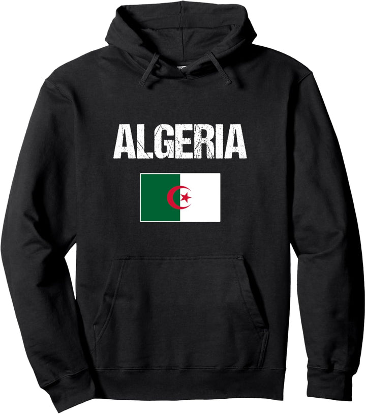 Algerien Flagge Algerisches Geschenk Algeria Pullover Hoodie