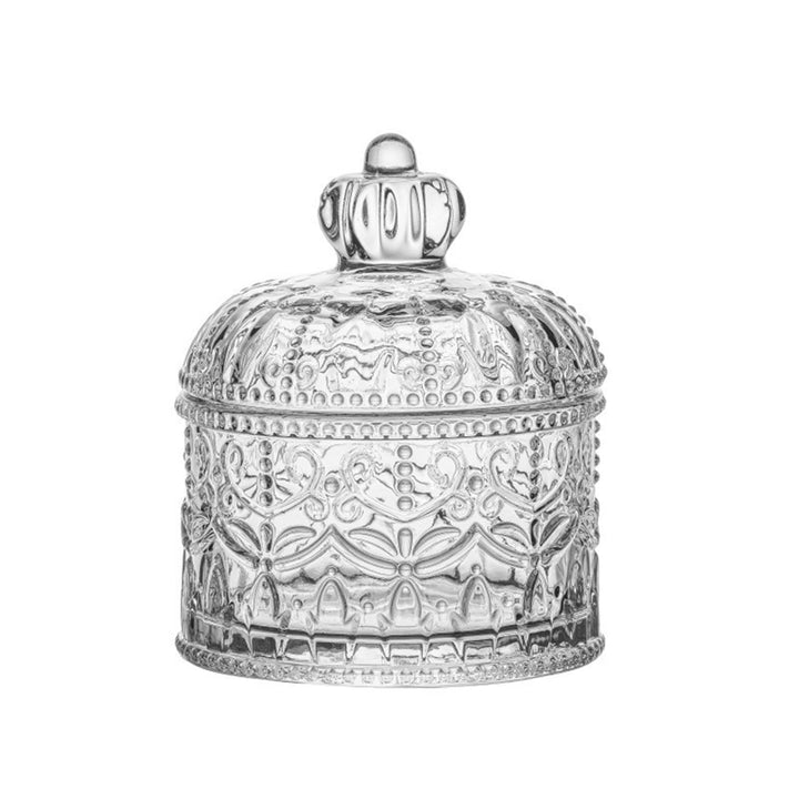 Süssigkeitenbehälter aus Glas mit Deckel, Vintage-Behälter für Partys, Küchendekorationen, Kekse (St