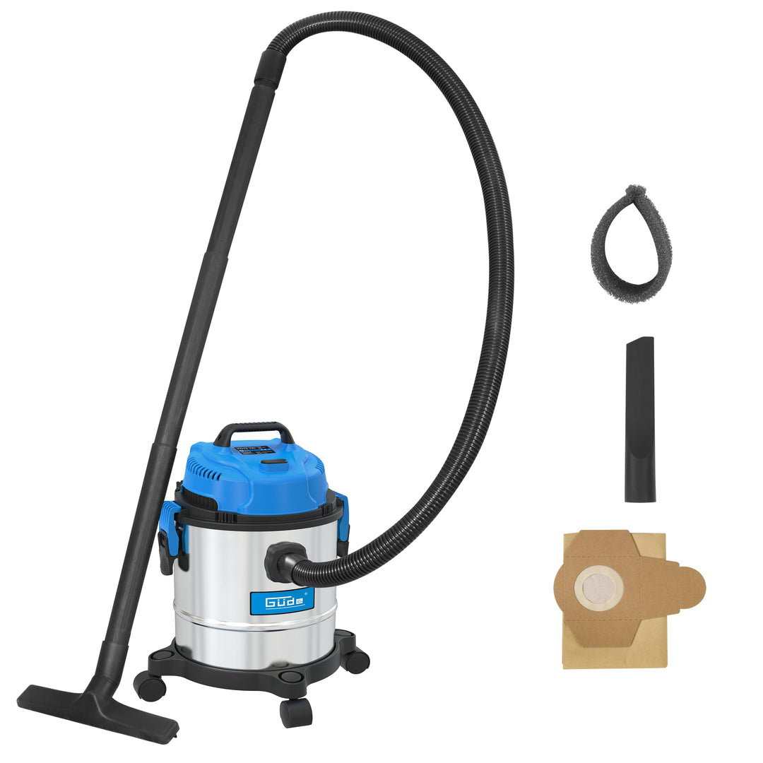 Güde 12 L 17000, NASS-TROCKENSAUGER GNTS 12L, Blau, Silber,schwarz, 1200 W, 80 Dezibel 1200W / 12L