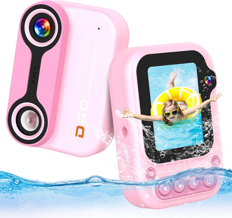 Unterwasserkamera Kinder Kamera Unterwasser Fotoapparat Wasserdicht Digitalkamera 12MP wasserdichte