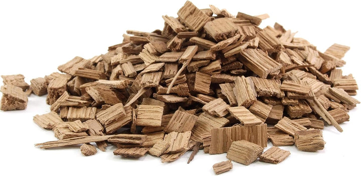 AlcoFermBrew Französische Eichenholzchips Leichte Röstung 100g – Naturholz zur Verfeinerung von Wein