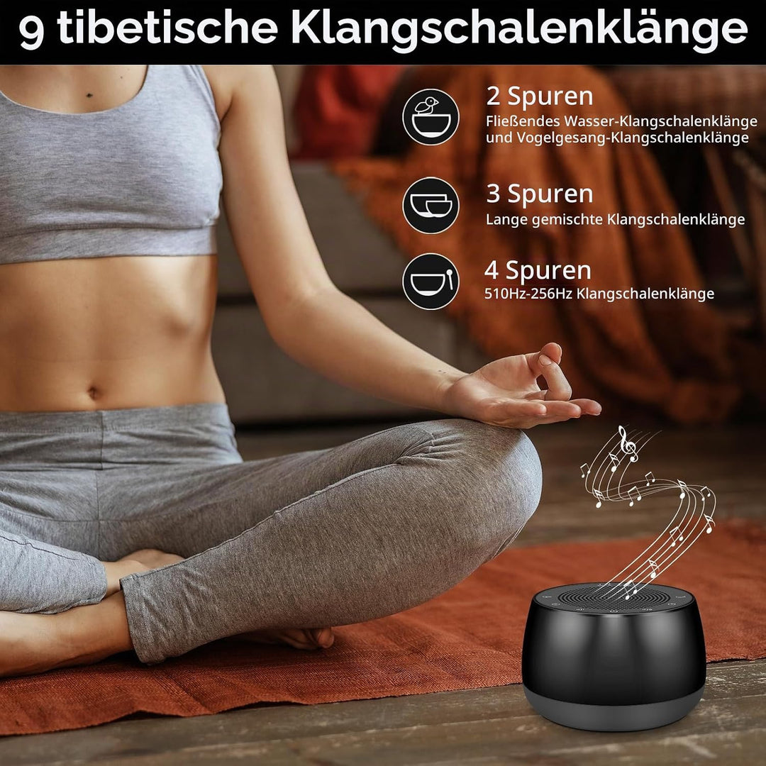 Meditationsschalen Klangmaschine, Tibetische Klangschale Elektrisch 7 Klangschalen Grössen für Medit