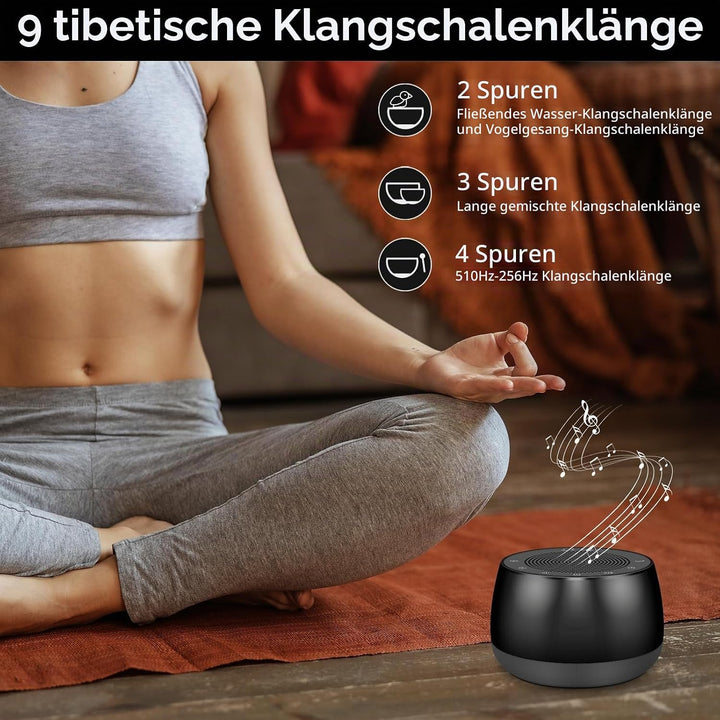 Meditationsschalen Klangmaschine, Tibetische Klangschale Elektrisch 7 Klangschalen Grössen für Medit