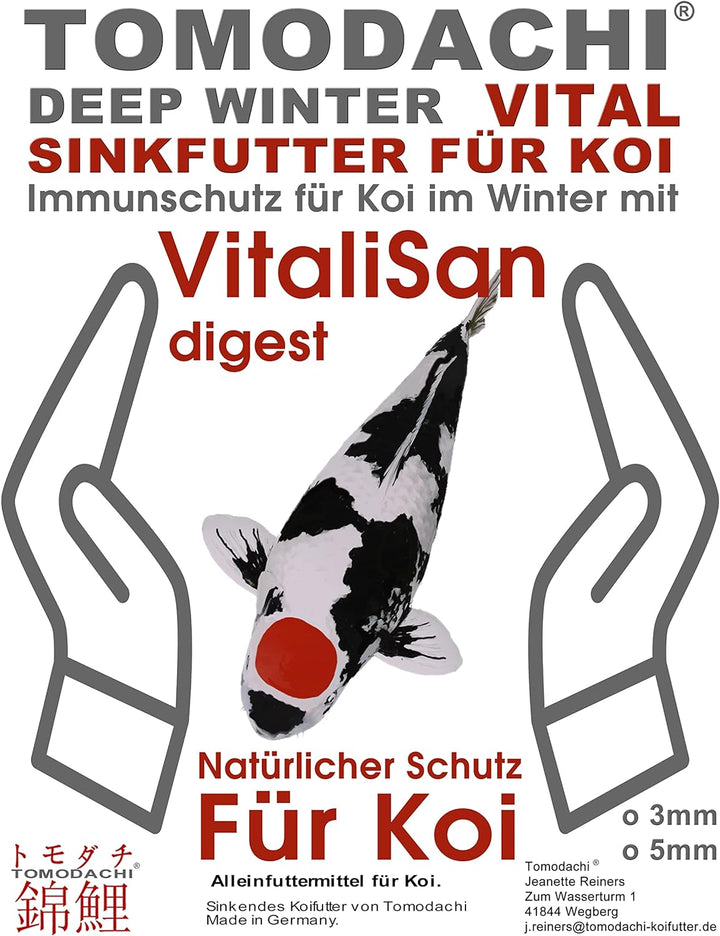 Winterfutter Koi Tosai Koifutter antibakteriell Monoglyceride Sinkfutter Koi Gesundheitsfutter für d