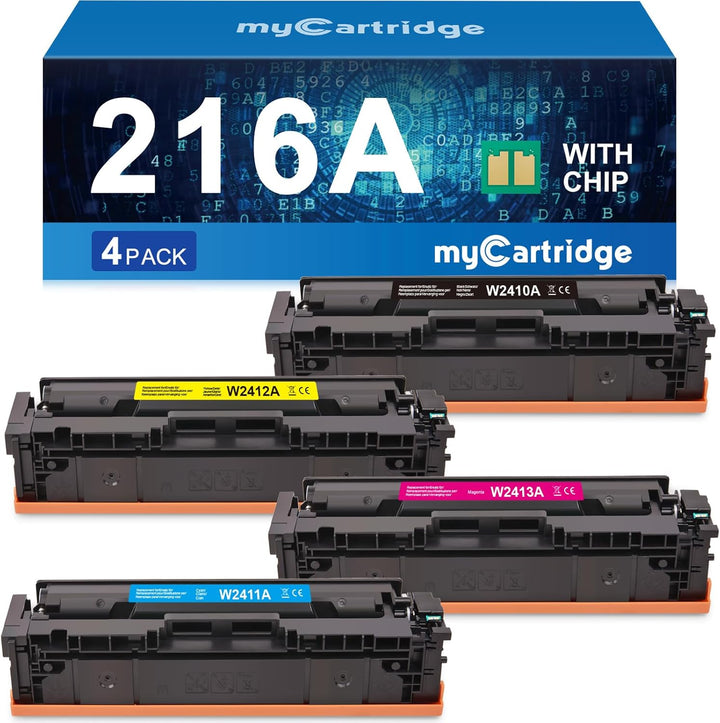 MYCARTRIDGE 216A Toner (MIT CHIP) Kompatibel für HP 216A Ersatz für HP Color Laserjet Pro M183fw, HP