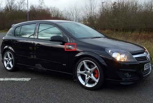 Seitenblinker für Adam Astra H GTC J Corsa D Abzeichen Meriva Zafira, Schwarz, Amber Light, 2 Stück