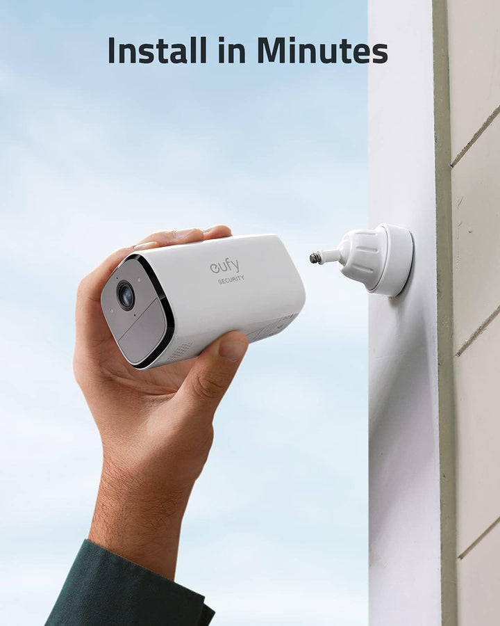 eufy Security SoloCam E40, Sicherheitskamera für Draussen, WLAN, kabellos, Personenerkennung KI, Bei