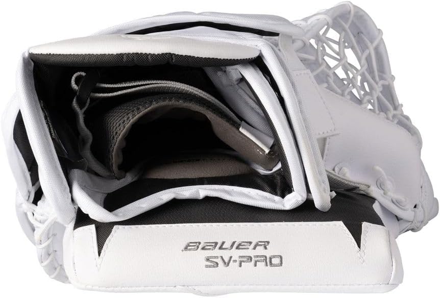 Bauer SV-Pro Eishockey Torwartfanghand Catcher Senior weiss Weiss UNISIZE links - Linksfänger, Wei&#
