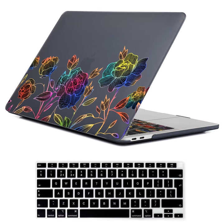 Fancity Hülle Kompatibel mit MacBook Air 13 Zoll 2020 2021 A2337 M1 A2179 A1932, Plastik Hartschale