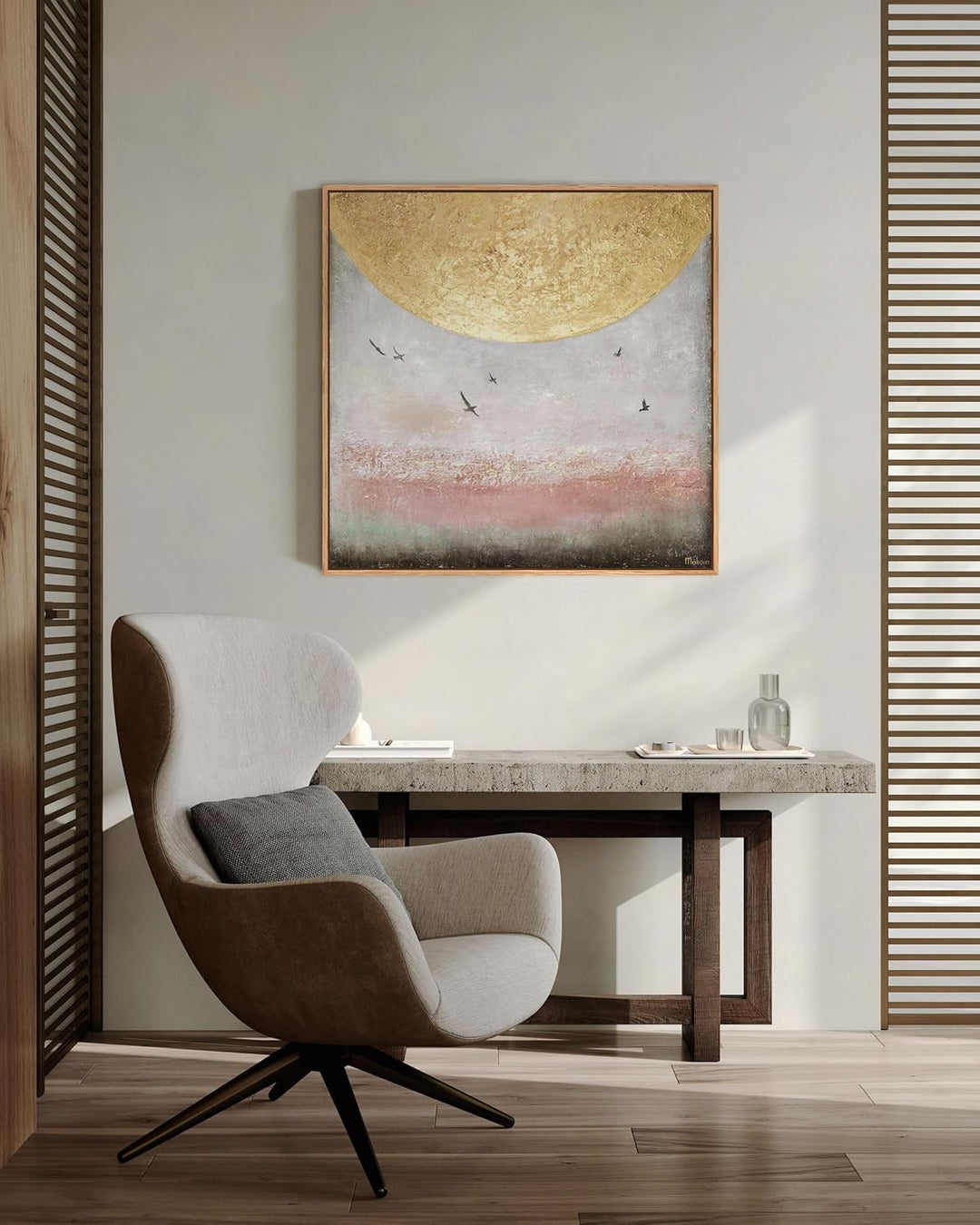 YS-Art XXL Abstrakt Acryl Gemälde auf Leinwand Sonnenenergie II handgemalt Wandbilder Wohnzimmer mod