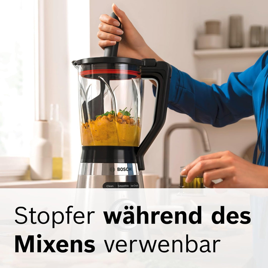 Bosch Standmixer VitaPower Serie 4 MMB6382MN, verbesserte Version, Edelstahl-Klingen Made in Germany