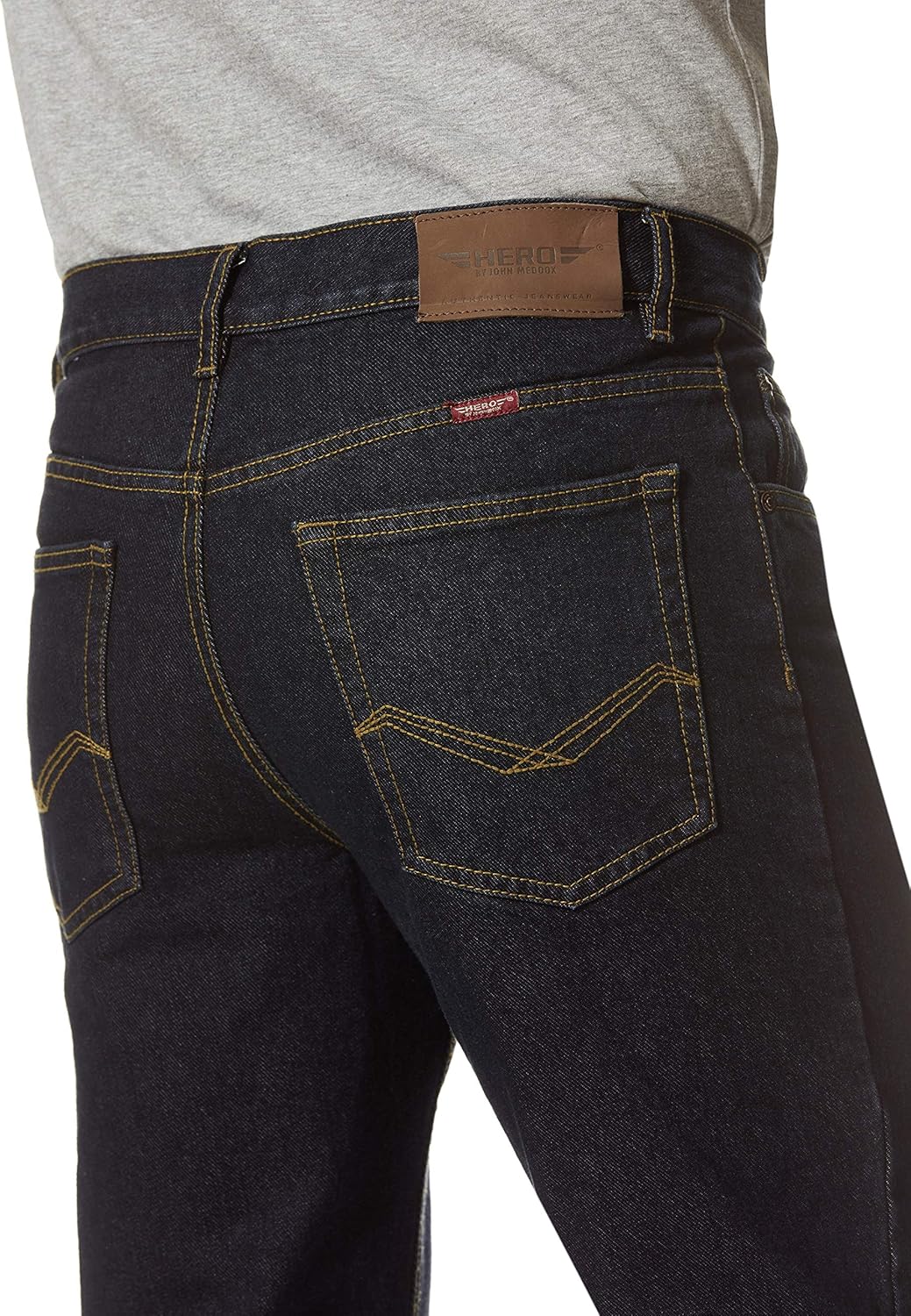 HERO BY JOHN MEDOOX Denver Herren 5-Pocket-Jeans Straight Fit Denim/Jeans clean wash gerade lang 38W