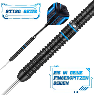 WIN.MAX Dartpfeile mit Metallspitze 90% Tungsten 3 Stück 90% Wolfram Stahl Darts 18-28 Gramm Dart pr