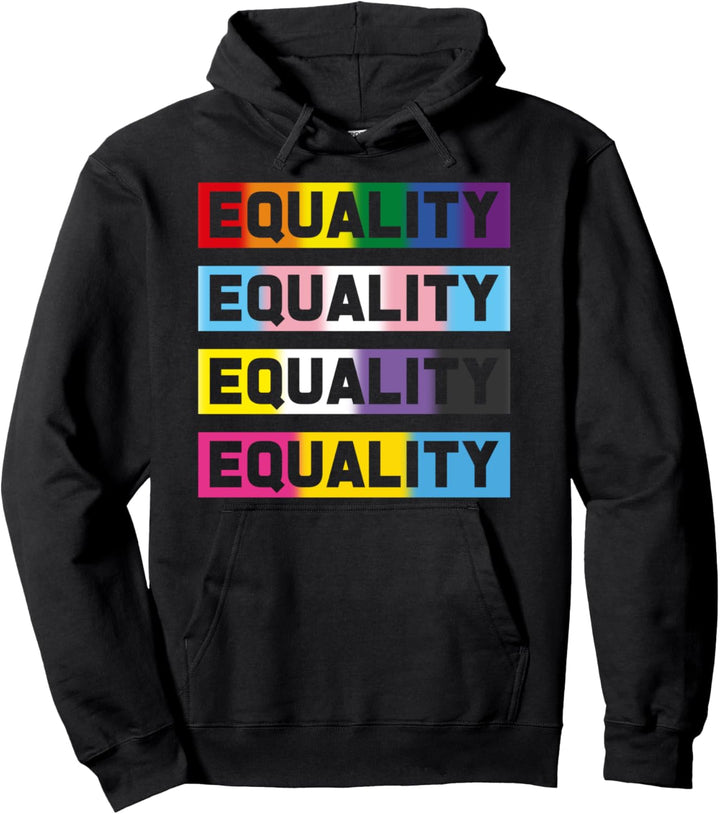 Regenbogen Flagge Equality Pan Nicht Binär Trans LGBT Pullover Hoodie