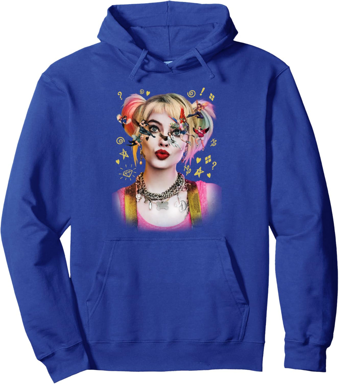 Birds of Prey Harley Quinn Seeing Birds Pullover Hoodie