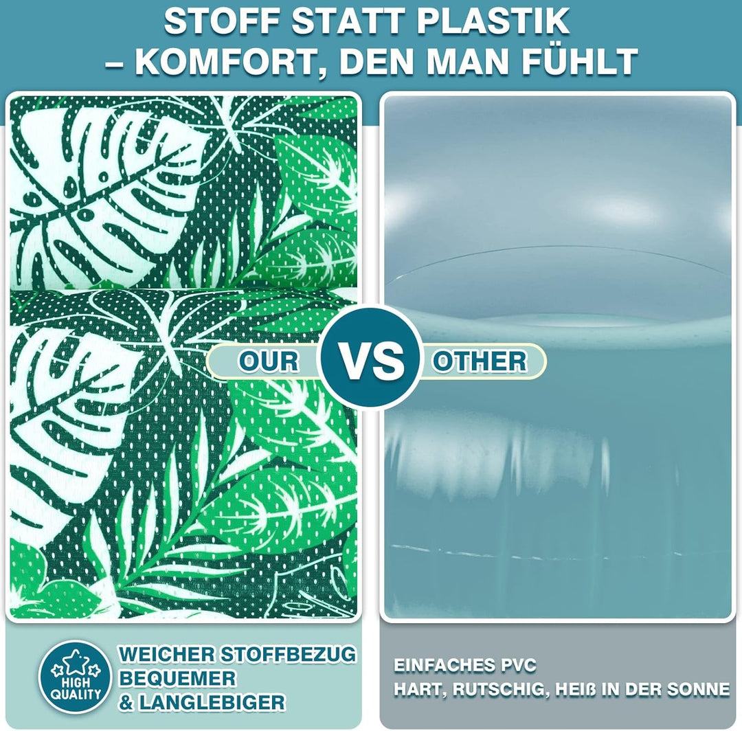 WERNNSAI Pool-Schwimmset Aufblasbare Pool Hängematte für Erwachsene Weiche Netz-Wasserhängematte Meh