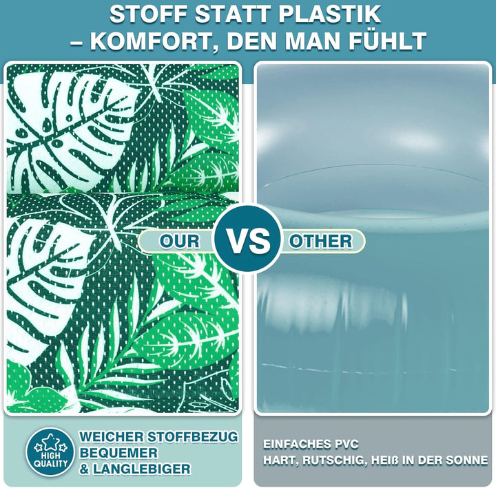 WERNNSAI Pool-Schwimmset Aufblasbare Pool Hängematte für Erwachsene Weiche Netz-Wasserhängematte Meh