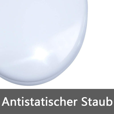 LARS360 Toilettendeckel WC Sitz mit Absenkautomatik aus Duroplast und Edelstahl, Antistatisch Antiba