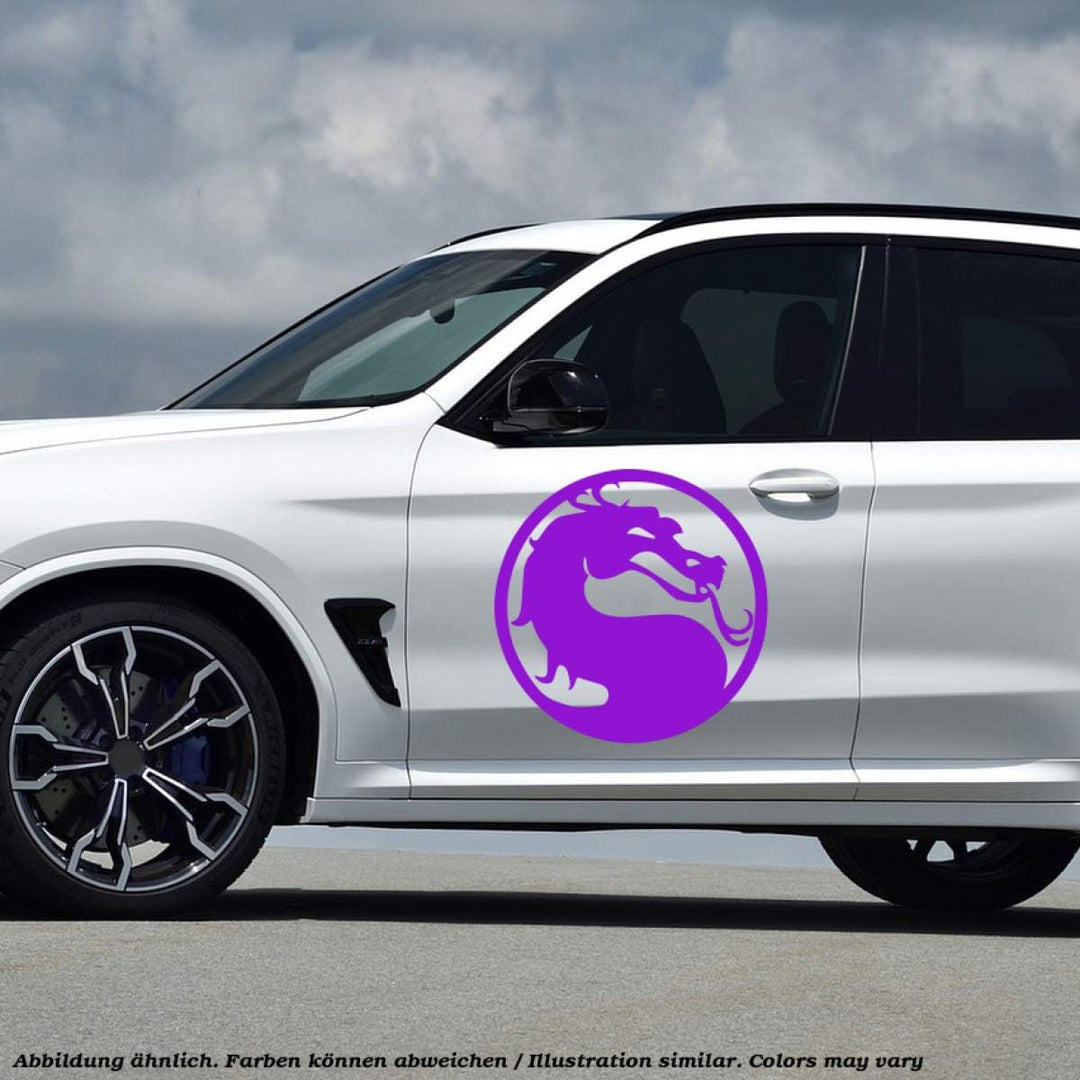 Decus Shop Mortal Kombat XXL 0131 (violett) // Sticker OEM JDM Style Aufkleber violett XXL (ca 60x60