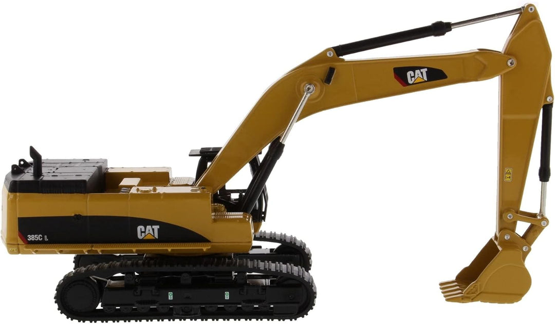 Diecast Masters 85694 - Caterpillar Kettenbagger 385C, detailgetreues CAT Baufahrzeug in Displayfens