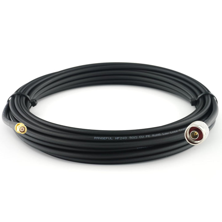7m RP-SMA Stecker auf N Stecker Koaxialkabel — 7 Meter Verlustarmes HF-240 (LMR 240 Äquivalent) Ante